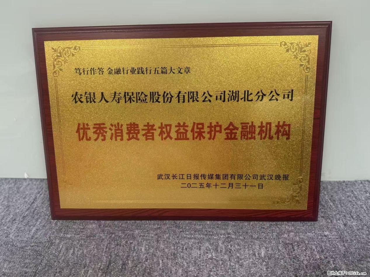 农银人寿湖北分公司荣膺“优秀保险客户服务奖”和“优秀消费者权益保护金融机构”两个奖项 - 十堰生活资讯 - 十堰28生活网 shiyan.28life.com